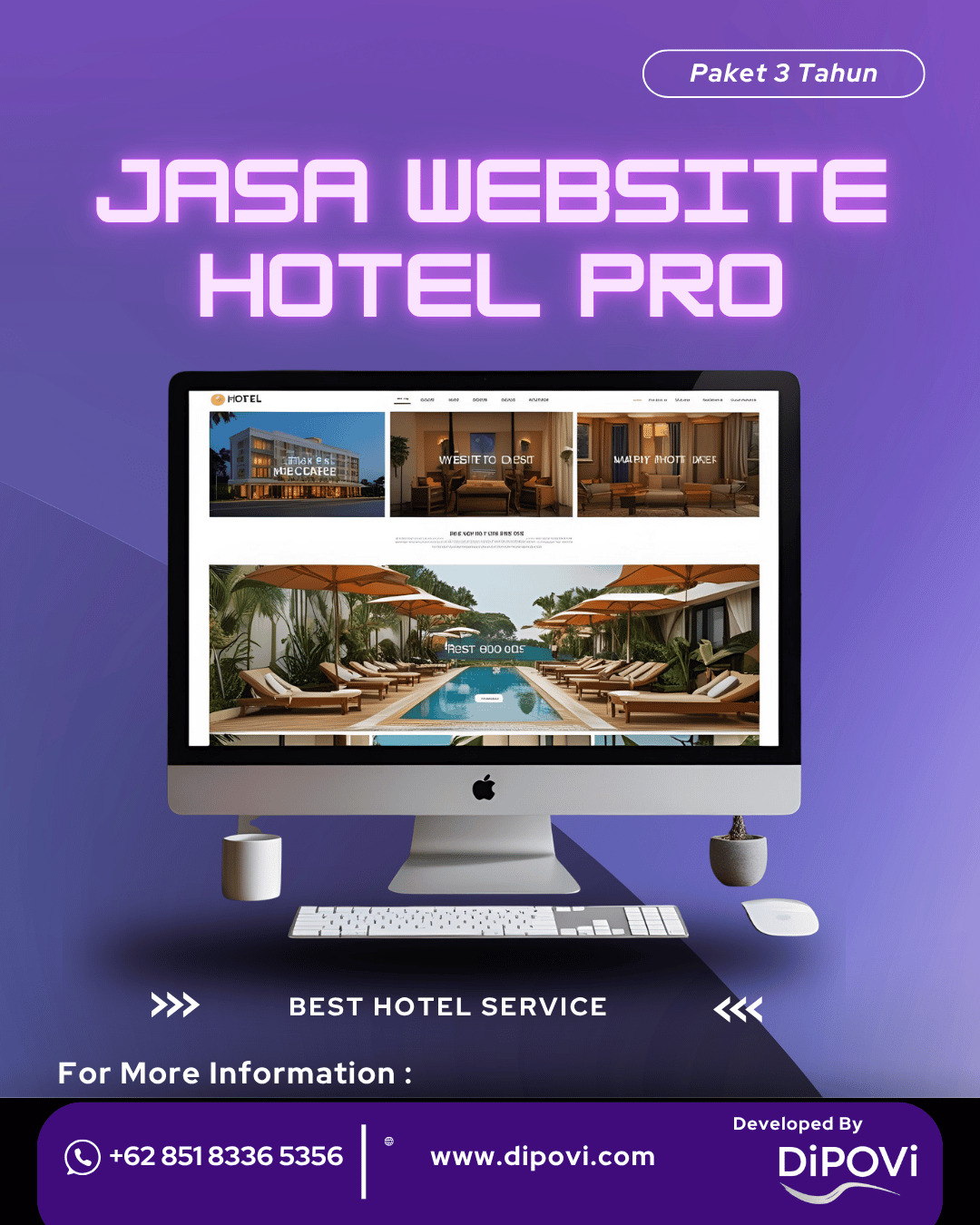 Jasa Website Hotel Pro Paket 4 Tahun Ketenangan