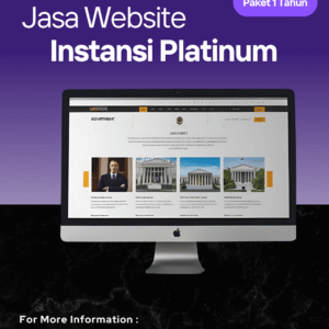 Jasa Website Instansi Platinum Paket 1 Tahun