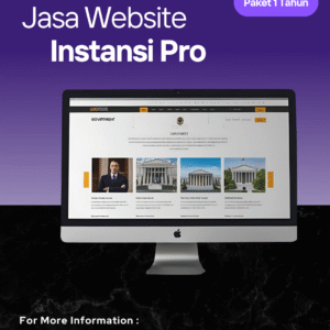 Jasa Website Instansi Pro Paket 1 Tahun