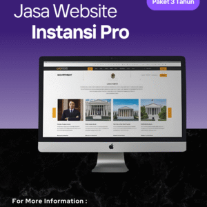 Jasa Website Instansi Pro Paket 4 Tahun Ketenangan