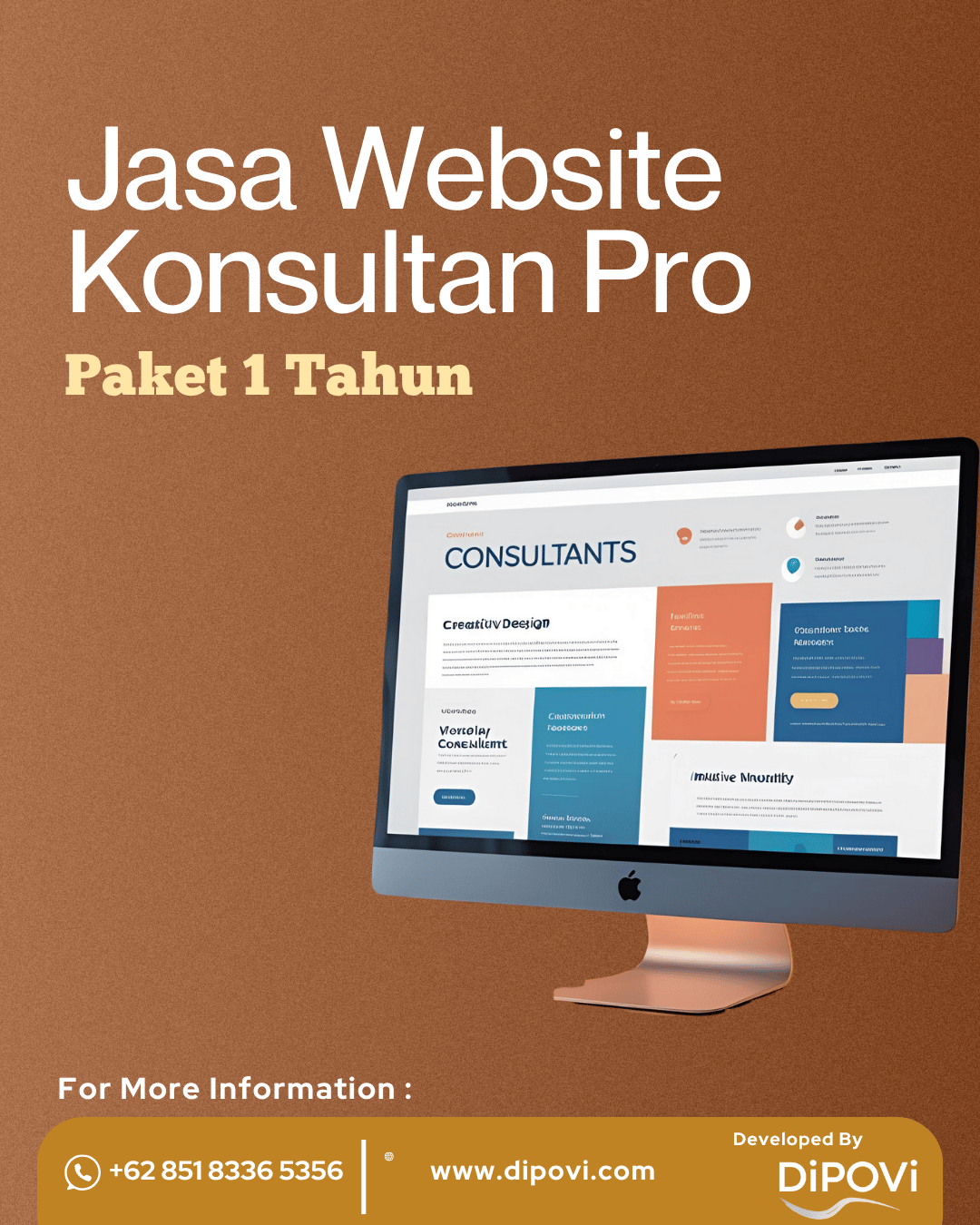 Jasa Website Konsultan Pro Paket 1 Tahun