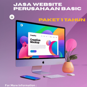 Jasa Website Perusahaan Basic Paket 1 Tahun