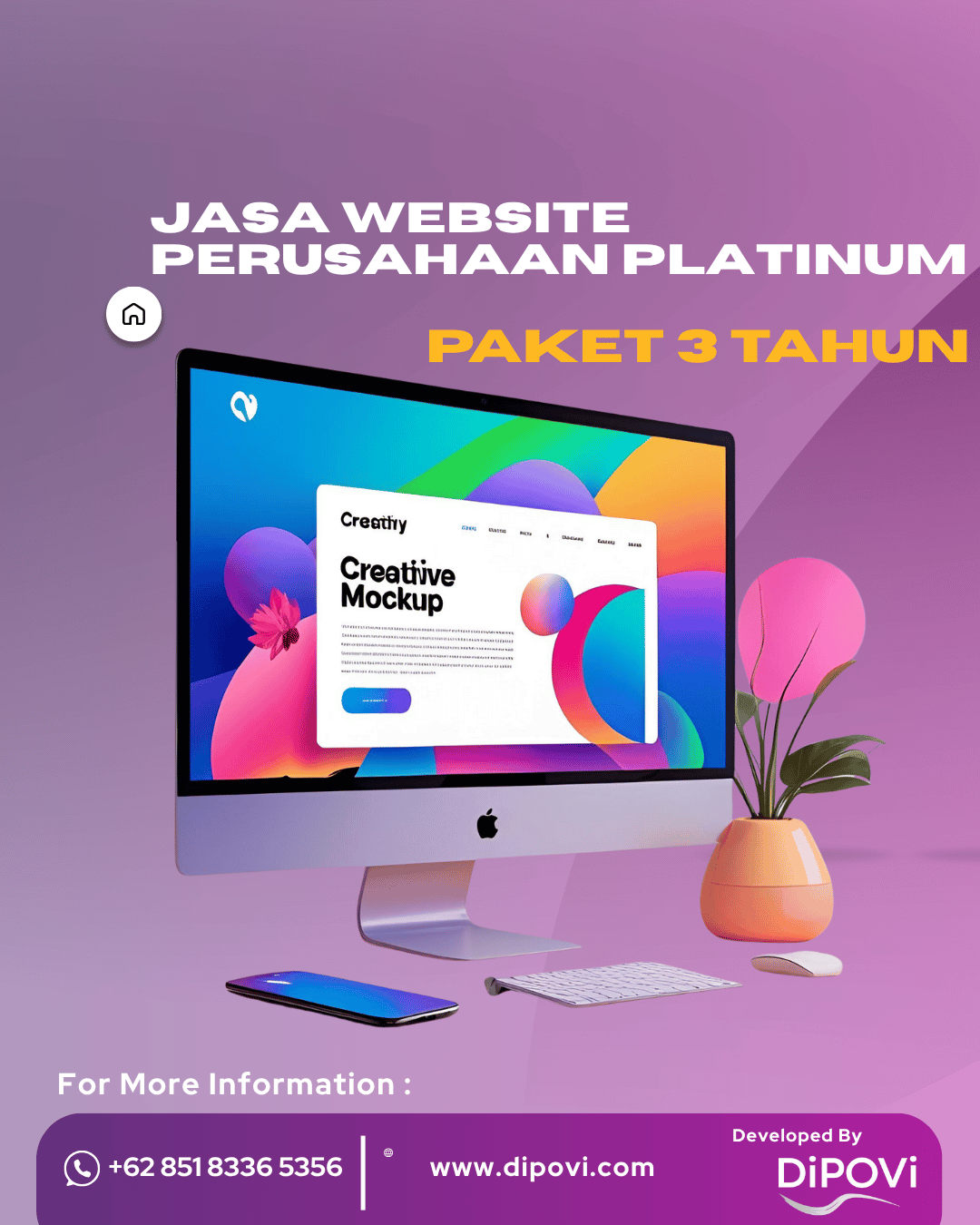 Jasa Website Perusahaan Platinum Paket 4 Tahun Ketenangan