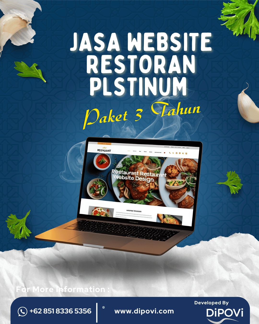 Jasa Website Restoran Platinum Paket 4 Tahun Ketenangan