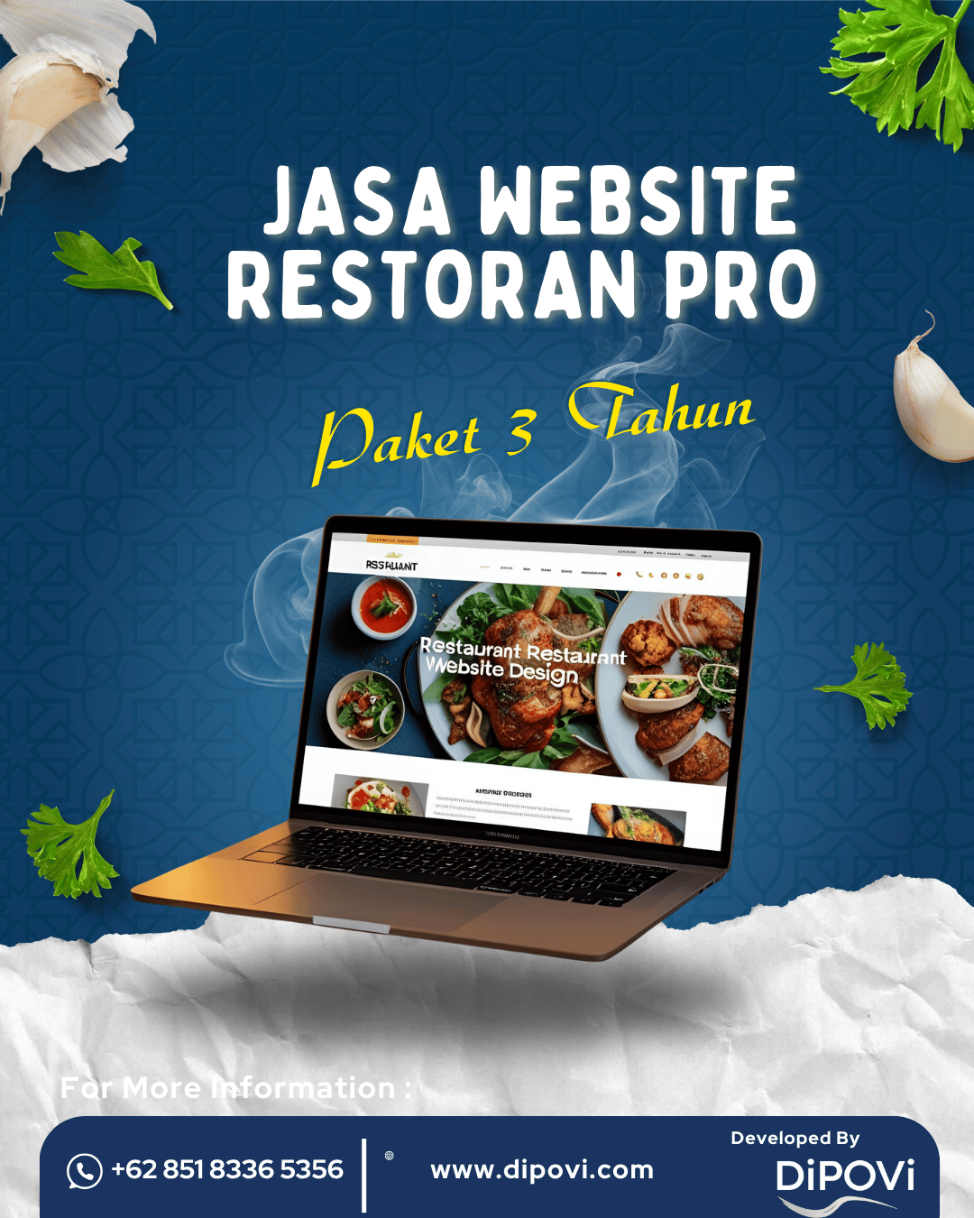 Jasa Website Restoran Pro Paket 4 Tahun Ketenangan