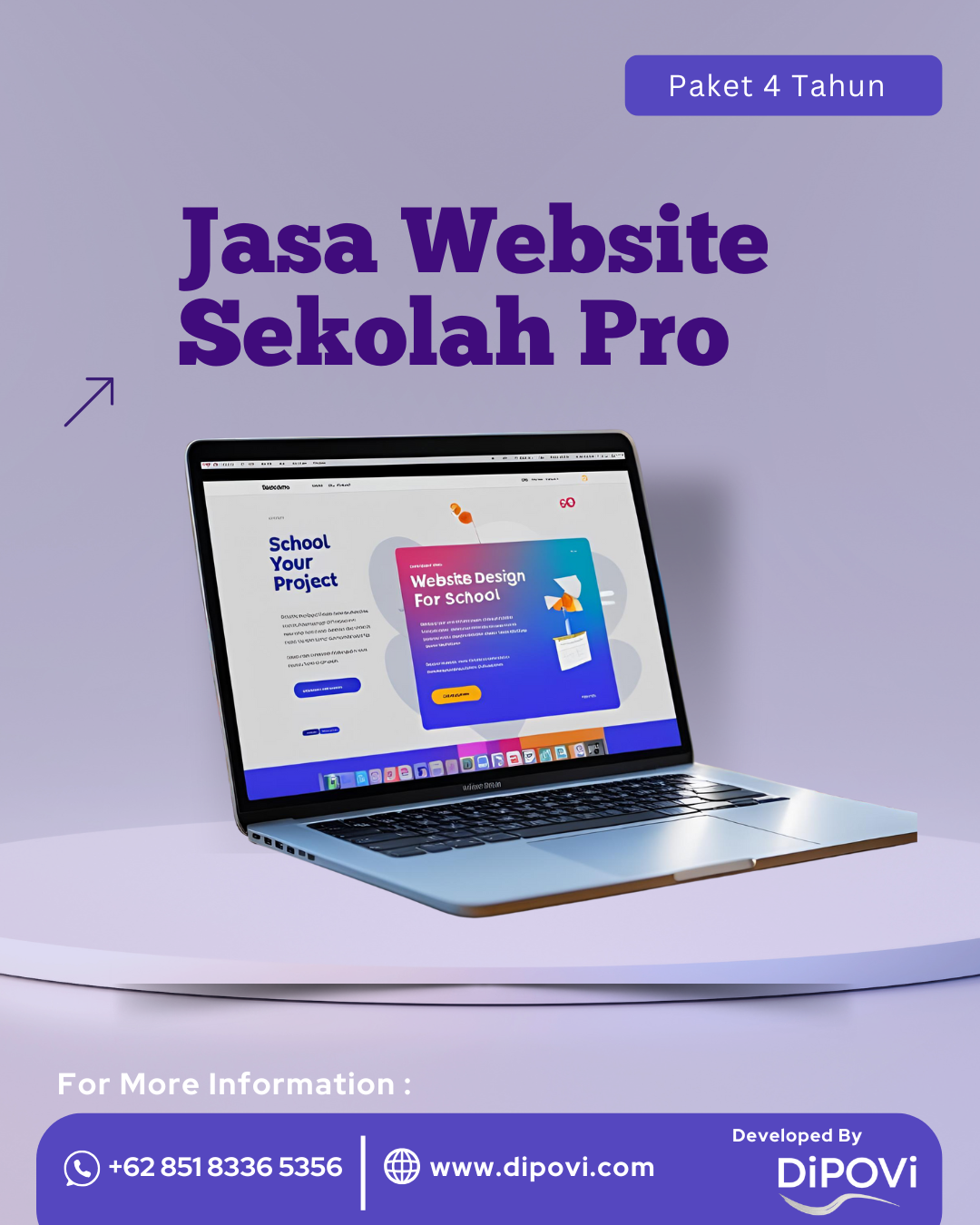 Jasa Website Sekolah Pro Paket 4 Tahun Ketenangan