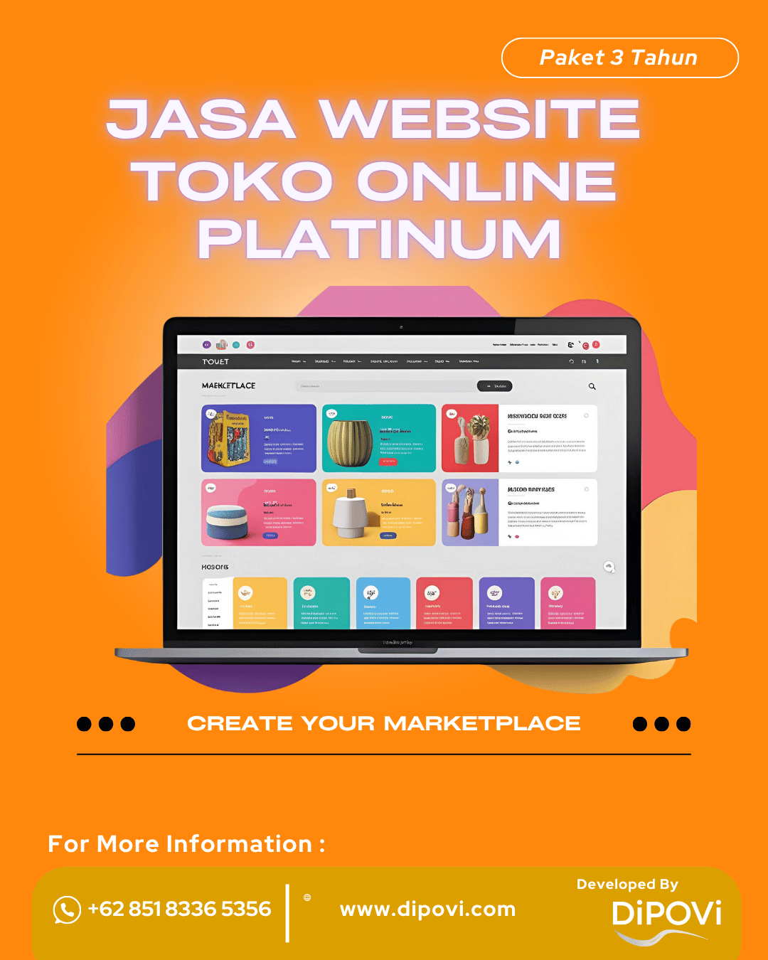 Jasa Website Toko Online Platinum Paket 4 Tahun Ketenangan