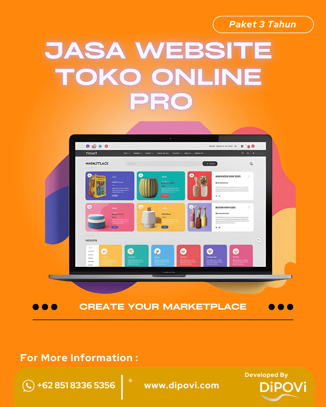 Jasa Website Toko Online Pro Paket 4 Tahun Ketenangan